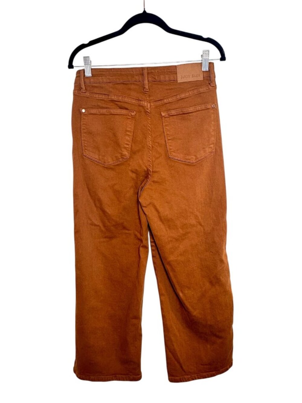 Judy Blue Caramel Brown Jasper High Rise Control Top Cropped Wide Leg Jean Size - Picture 4 of 8